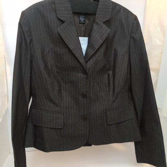 Body by Victoria brown pinstripe suit jacket - Picture 2 of 6